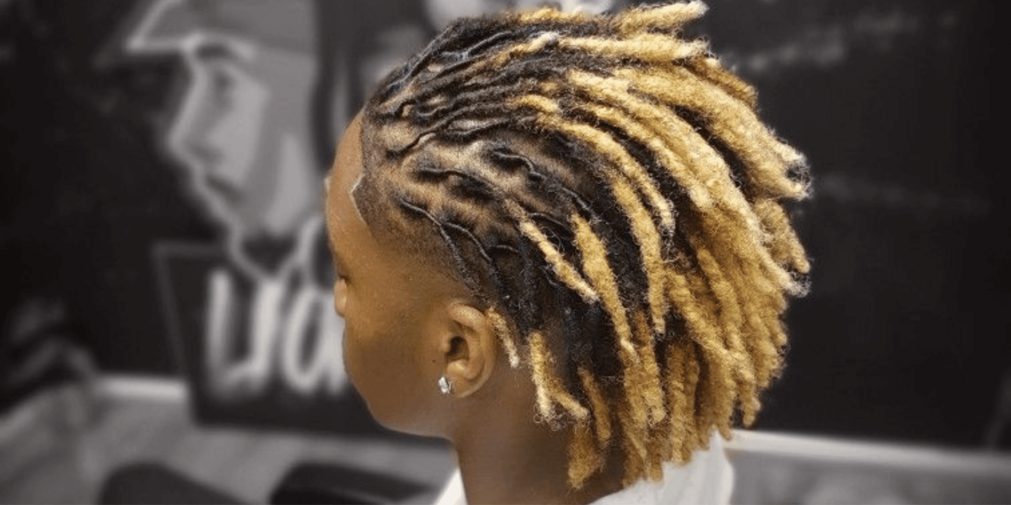 Blonde Tipped Locs for Men Loc Styles for Short Hair