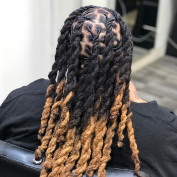 Two Color Rope Twist Dreads