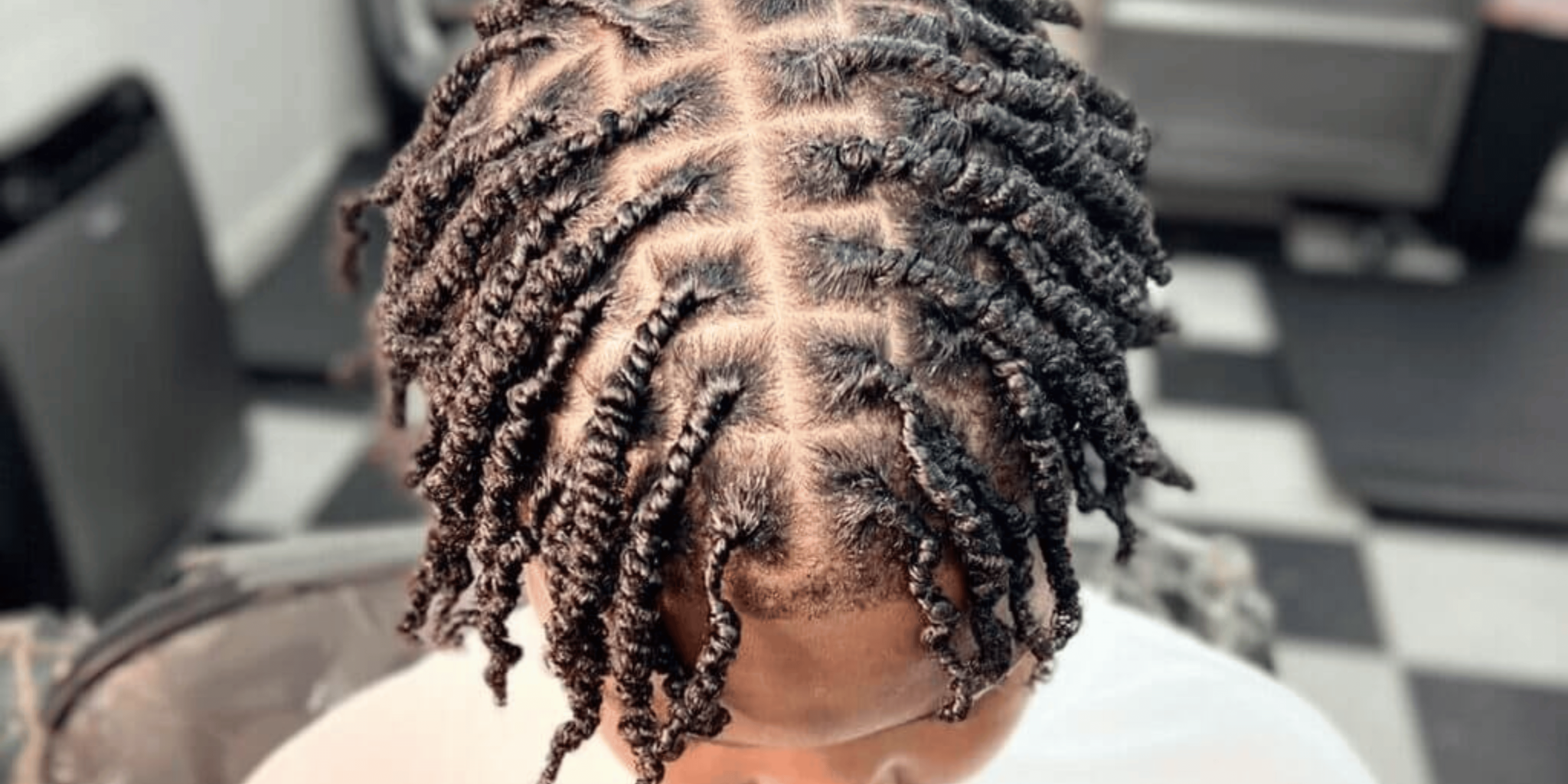 Two Strand Twist Loc Style for Short Hair Loc Styles for Short Hair