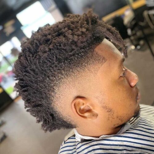 burst fade Dreads with Fade